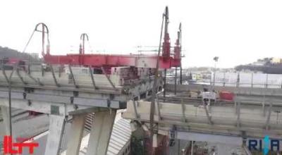 Embedded thumbnail for Ponte Morandi: discesa trave tampone 9 febbraio 2019