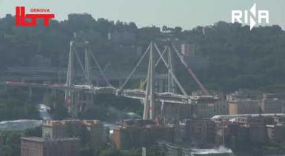 Embedded thumbnail for 28 giugno 2019 - demolizione Pile 10 e 11 Ponte Morandi