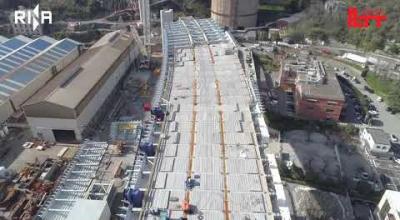 Embedded thumbnail for Il volo del drone sulla campata P9P10
